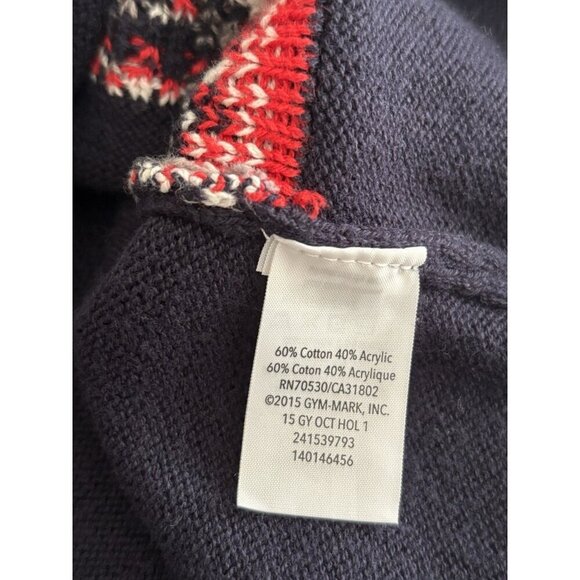 Gymboree Holiday Fair Isle Sweater Dress Bear Snowflake Girl 10 Winter Holiday - Picture 7 of 9